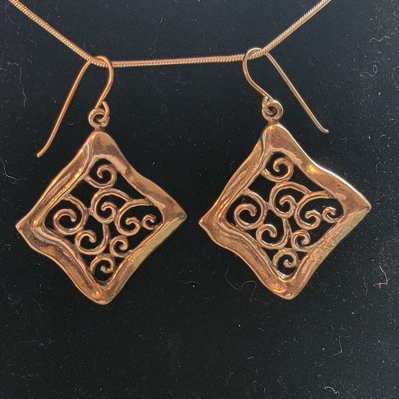 Shablool Didae .925 Sterling Silver Israel Dangle Earrings - Picture 1 of 7